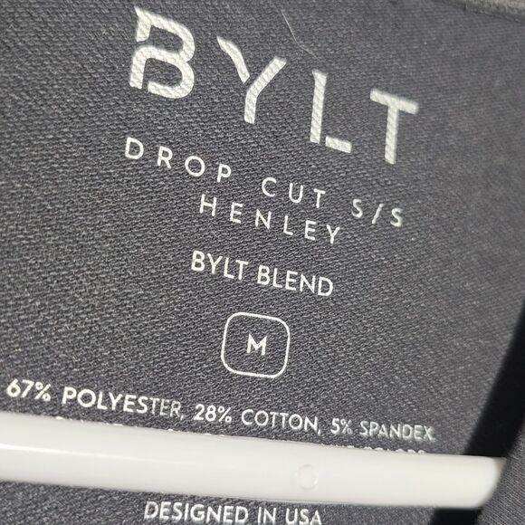BYLT NWT drop Cut Henley T-shirt - Picture 5 of 5
